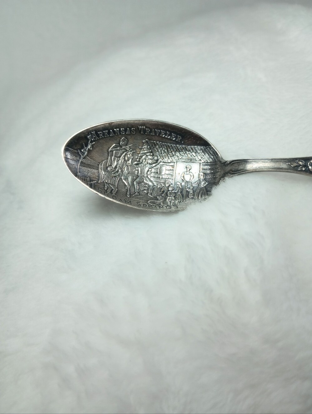 Antique Sterling Silver 5 1/4" Spoon Arkansas Siloam Springs 18 Grams  925 Ooak